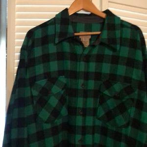 LL Bean XXL Tall 85% Wool Mens Shirt in Good Condition